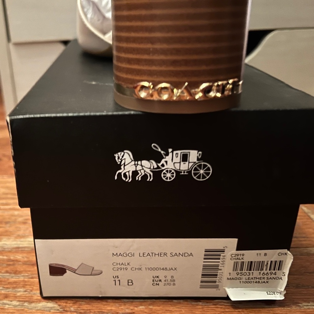 Coach Maggi Leather Sandal